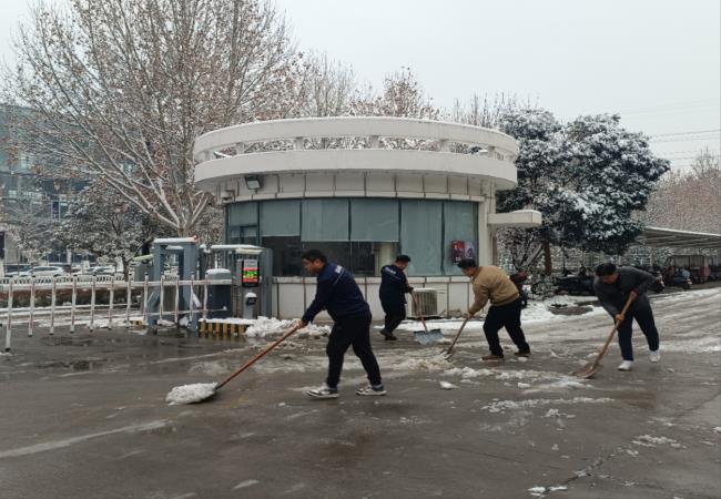 掃雪除冰我先行，冰雪更映黨旗紅